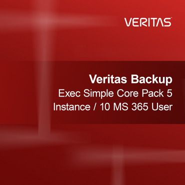 Veritas Backup Exec Simple Core Pack 5 Instance / 10 MS 365 User
